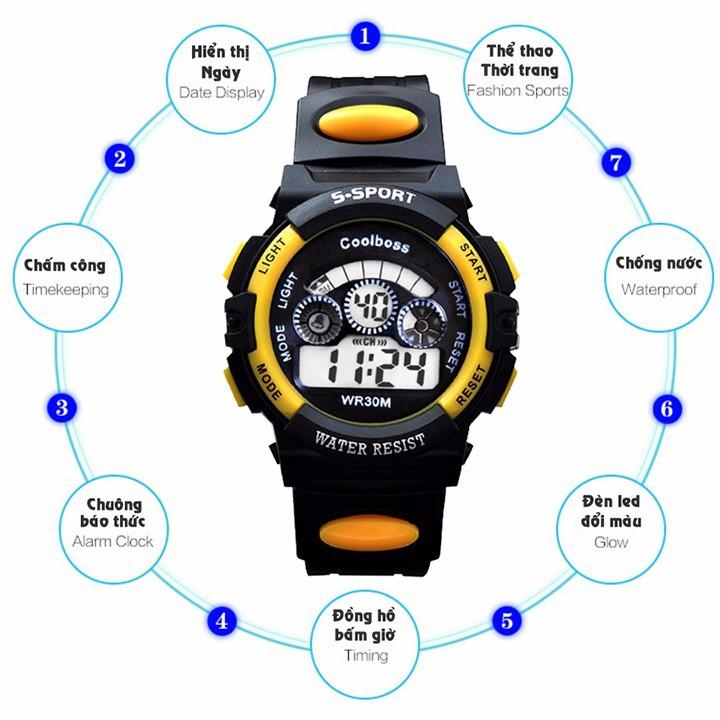 Đồng hồ thể thao trẻ em S-Sport Coolboss 0119