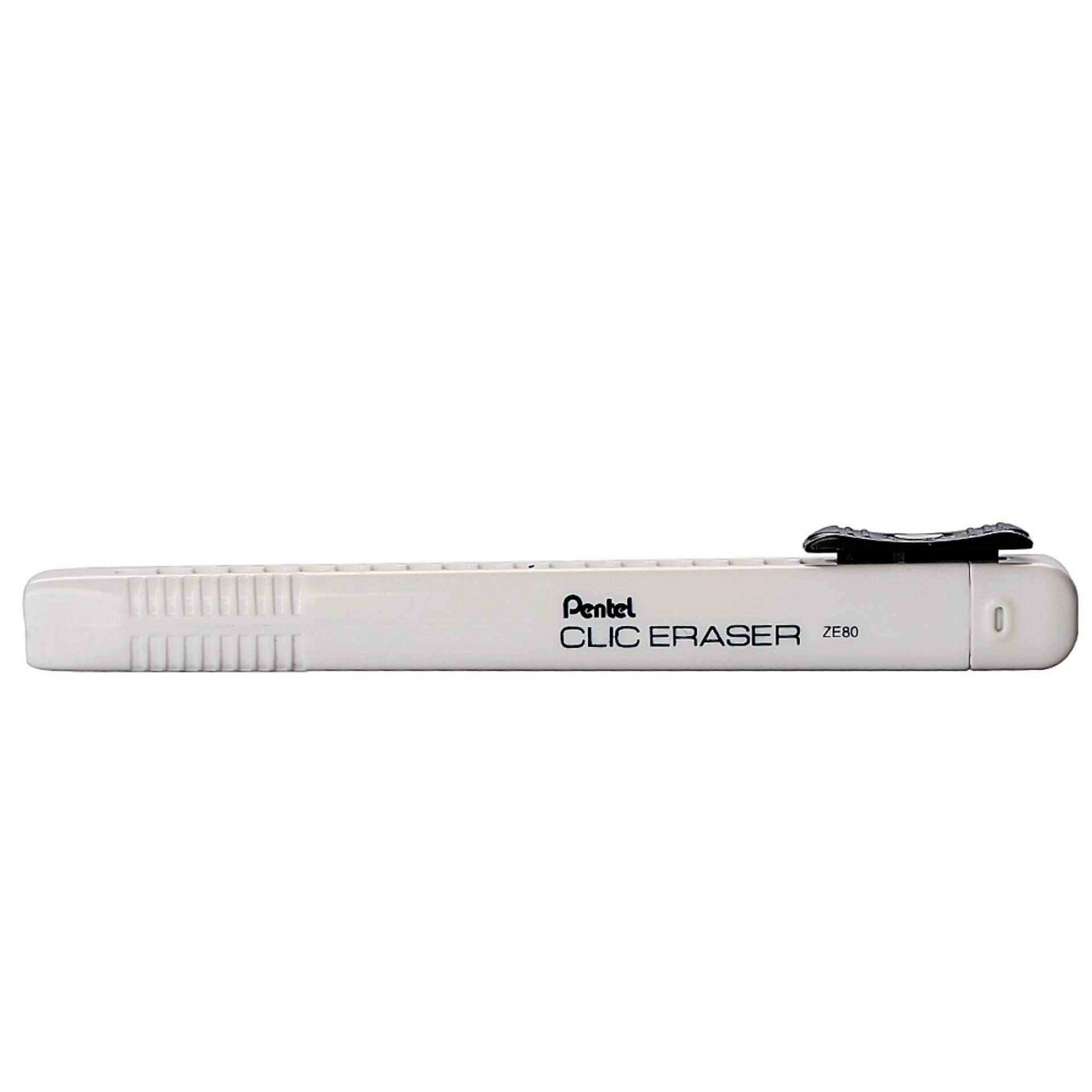 Bút gôm đẩy pentel ze80 màu trắng