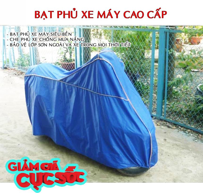 [hcm]bat trum xe áo che nắng mưa xe máy xs-156 tấm phủ che nắng - bạt phủ xe máy cao cấp giá rẻ. đảm bảo chất lượng 1