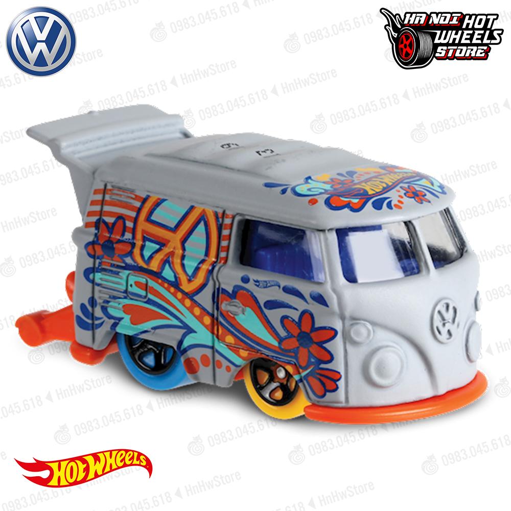 Xe Hot Wheels Volkswagen Kool Kombi HW Art Cars FJW77 đồ chơi mô hình tỉ lệ 1:64 hotwheels