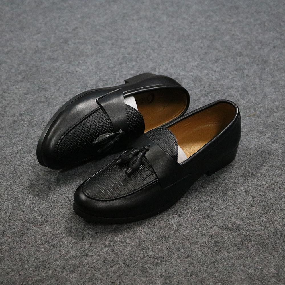 Giày Tây Nam Không Dây PU Cao Cấp GV416