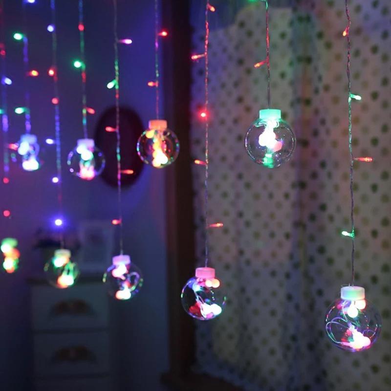 Đèn led mành quả cầu trang trí noel Thiên Mã