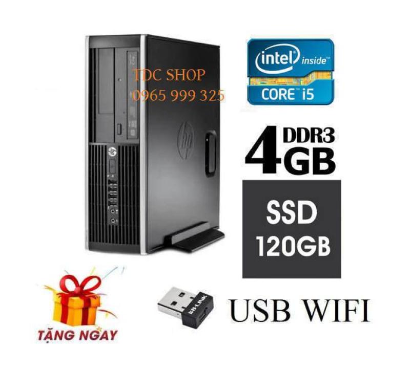 Cây máy tính để bàn HP 6200 Pro Sff (CPU i5 2400, Ram 4GB, SSD 120GB, DVD) + Tặng USB Wifi - Hàng Nhập Khẩu