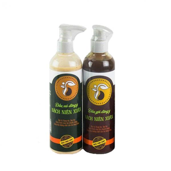 Combo gội xả chữa bạc tóc, rụng tóc Bách Niên Xuân