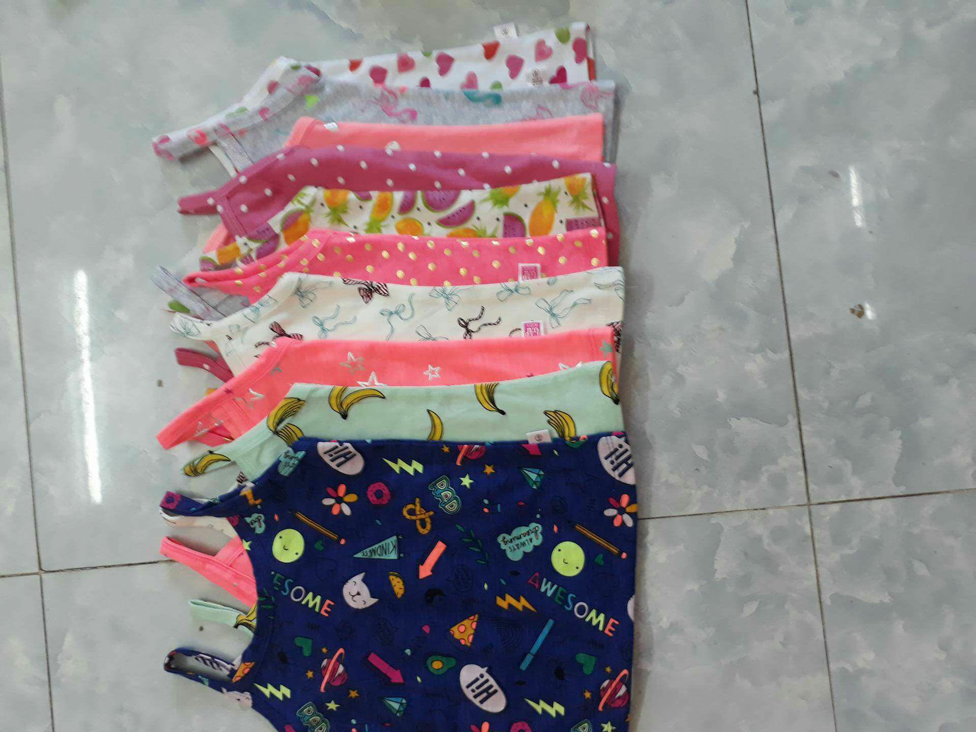 Áo dây bé gái 6-35kg