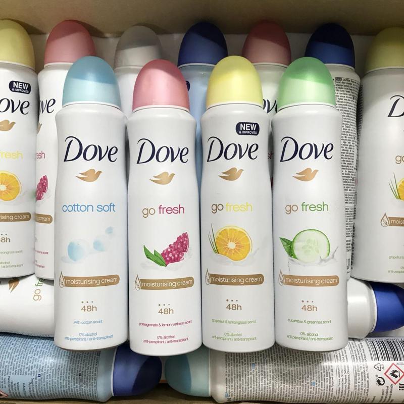 Xịt khử mùi Dove Mỹ 150ml