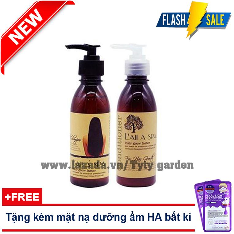 Combo dầu gội xã thảo mộc laila spa 200ml trị rụng tóc giúp mọc tóc