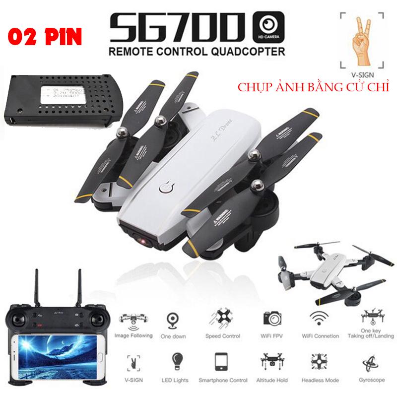 Flycam sg700 ghi hình cực chất, camera hd 2.0mp, video hd 720p chụp ảnh bằng cử chỉ