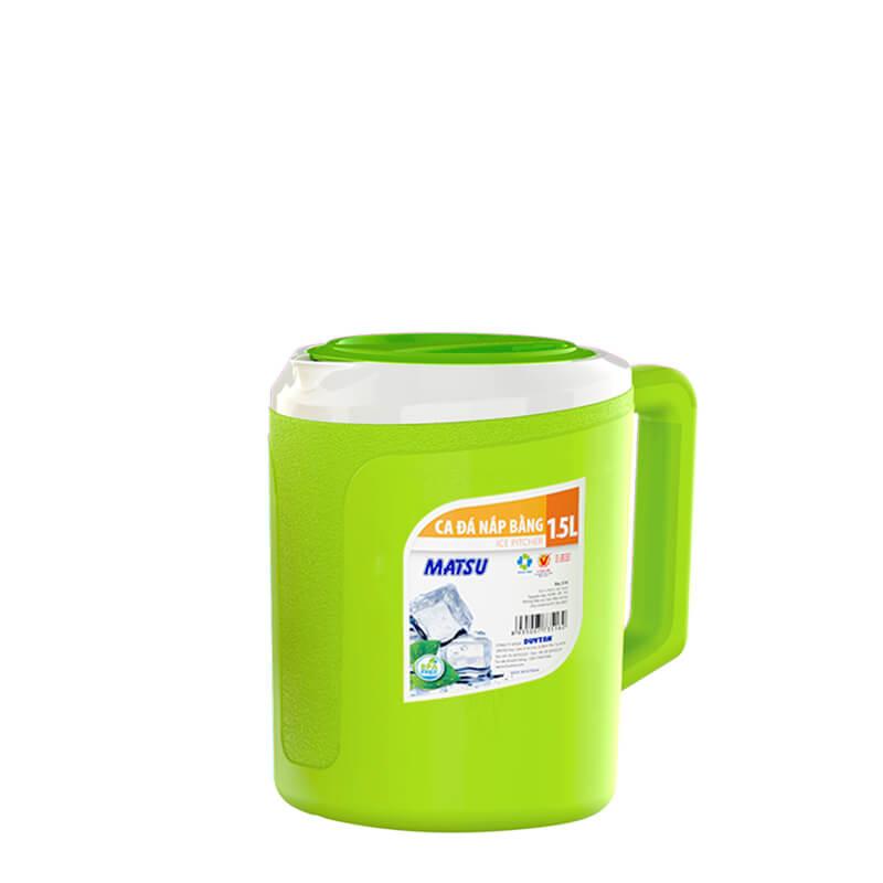 Ca đá nắp bằng 15 lít duy tân