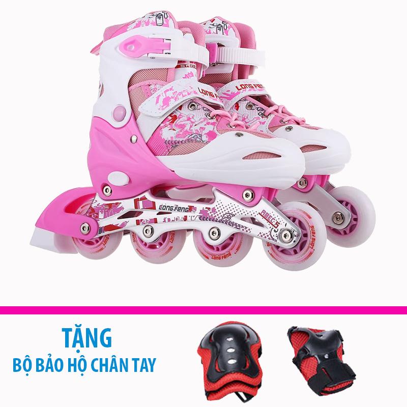 Giày trượt patin trẻ em Longfeng 906  + Tặng bộ bảo hộ