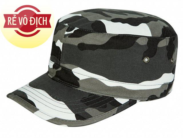 Mũ lưỡi trai nam, nữ chóp bằng, thiết kế họa tiết rằn ri độc đáo