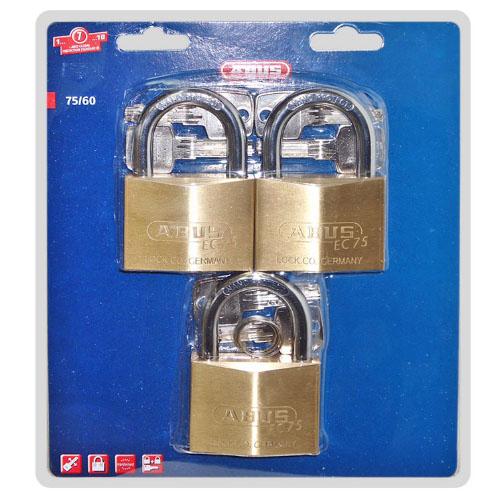 Bộ 3 ổ khóa masterkey abus 75/60 mk3