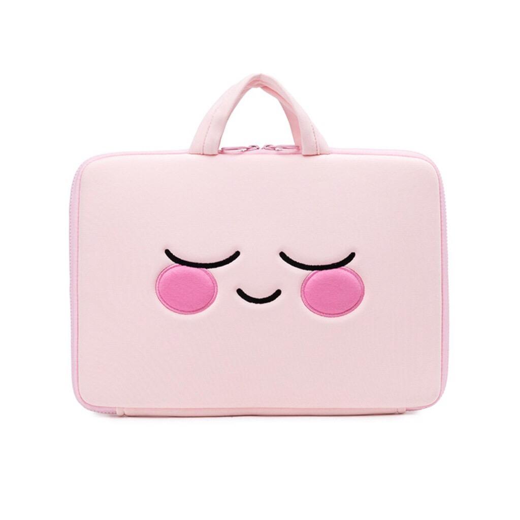 BAO CHỐNG SHOCK LAPTOP CÓ QUAI APEACH CƯỜI MỈM - KAKAO FRIENDS