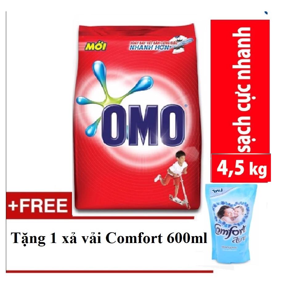 [CÓ QUÀ TẶNG] Bột giặt Omo 4,5kg TẶNG Comfort thái 580ml Bách Hóa Giá Sỉ Tiến Dũng