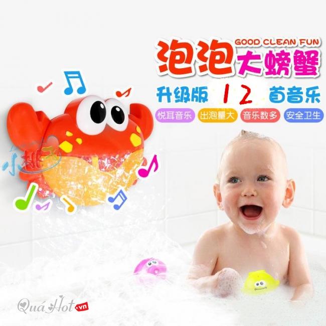 Cua thổi bong bóng và hát nhạc - Đồ chơi phòng tắm cho bé