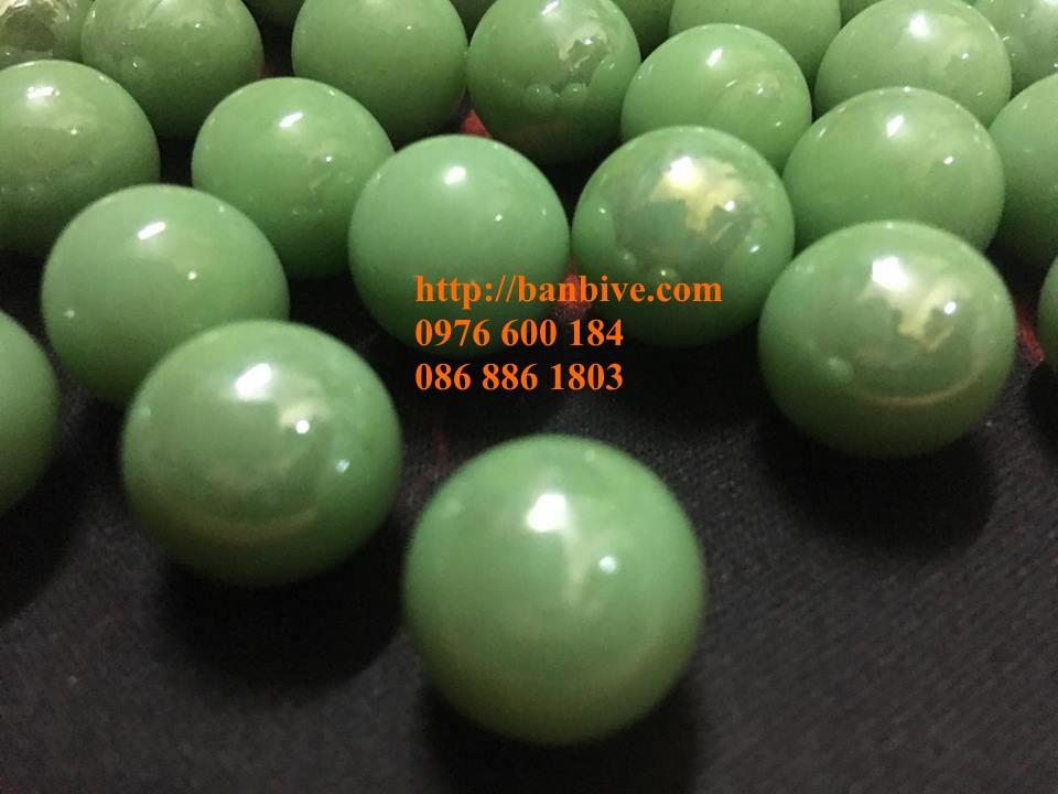 Bi ve - bộ viên bi ve màu xanh ngọc bộ 50 viên