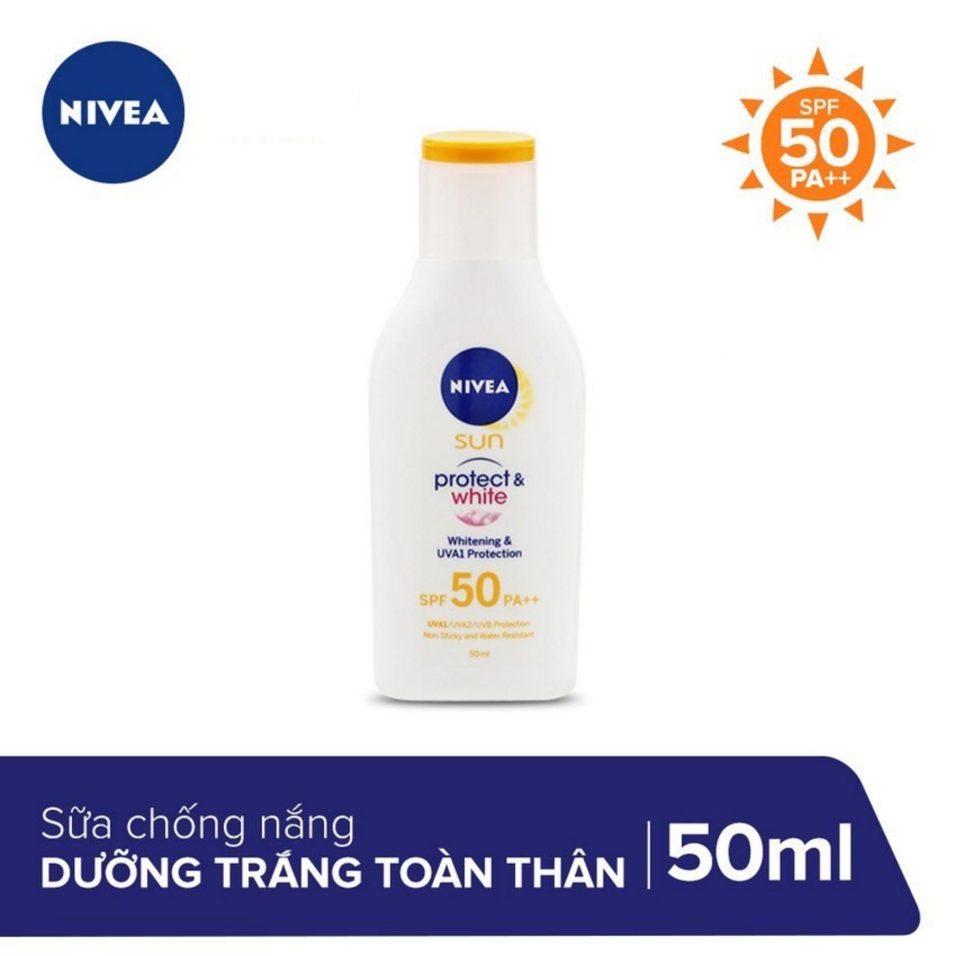 Sữa Chống Nắng Và Dưỡng Trắng Da Toàn Thân Nivea SPF50 PA++ 50ml _ 85797