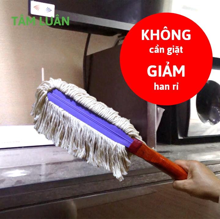 Cây lau vệ sinh nội thất, cửa , cầu thang - không cần giặt
