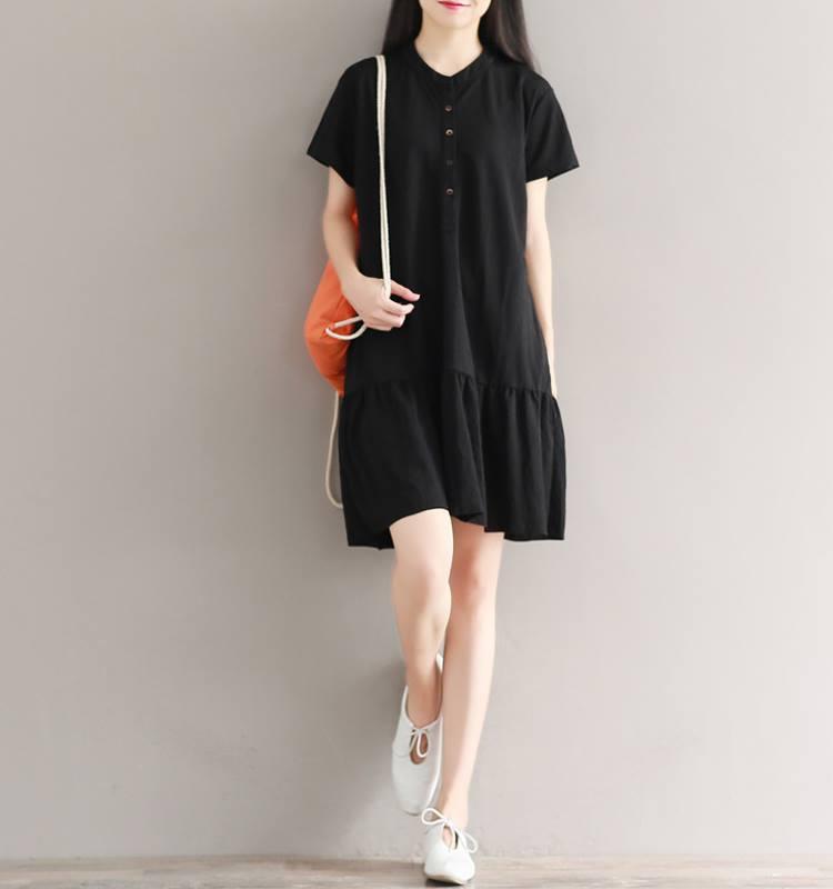 Đầm bầu- váy bầu đuôi cá trơn đen đb 1138