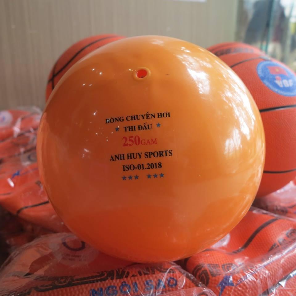Bóng chuyền hơi 200g và 250g loại tốt Anh Huy, Thăng Long, TVC đầu trâu, Hải Âu loại chuẩn, tròn, không méo cho nam nữ, người cao tuổi màu cam, vàng cam, vàng chanh, Tặng kim bơm bóng
