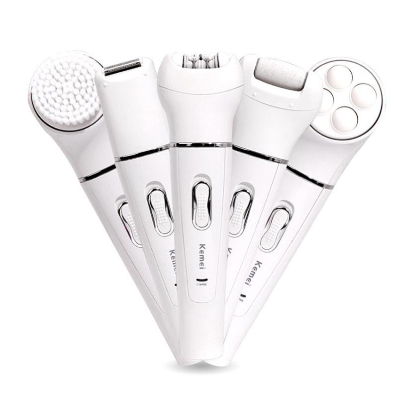 Máy nhổ lông rửa mặt 5 in 1 đa năng KEMEI 2199 nhập khẩu