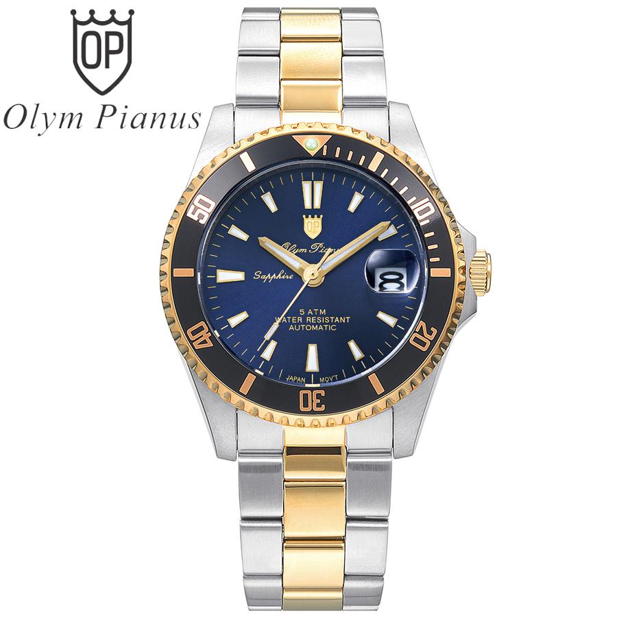 Đồng hồ nam mặt kính sapphire Olym Pianus OP89983AMSK xanh