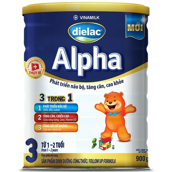 Sữa bột Vinamilk Dielac Alpha 3 900g