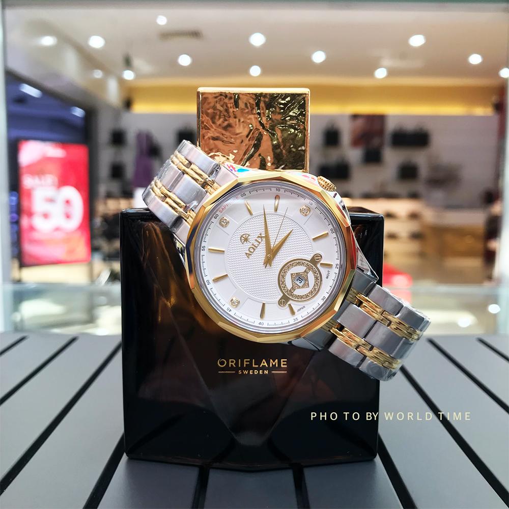 Đồng hồ nam Aolix AL9131G Full Hộp ,Thẻ Bảo Hành Hãng, Kính Sapphire Chống Xước Chống Nước