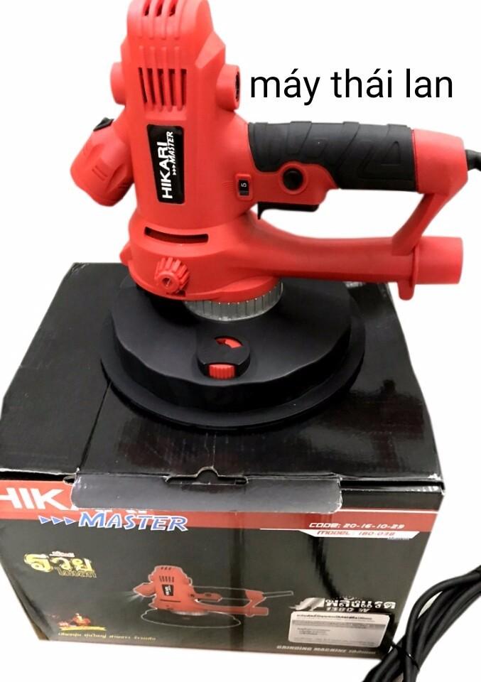 Máy chà đánh bóng tường Hikari 180-03a madein Thái lan màu đỏ tươi có đèn LED