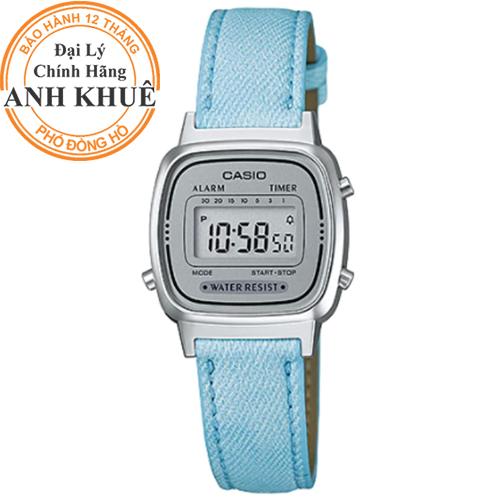 Đồng hồ nữ dây da casio anh khuê la670wl-2adf