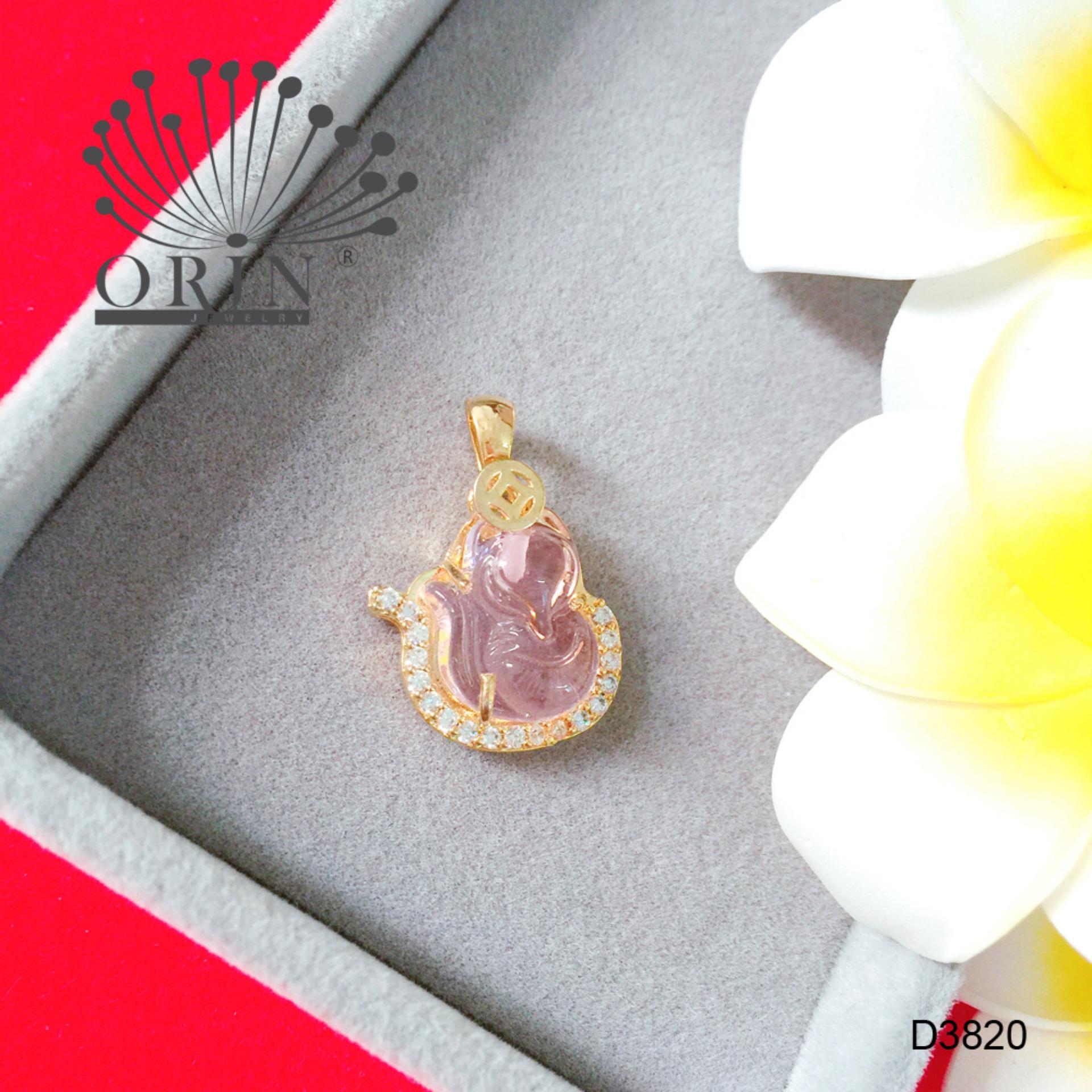 Mặt dây chuyền hồ ly hồng tài lộc may mắn màu hồng cao cấp Orin D3820 thời thượng