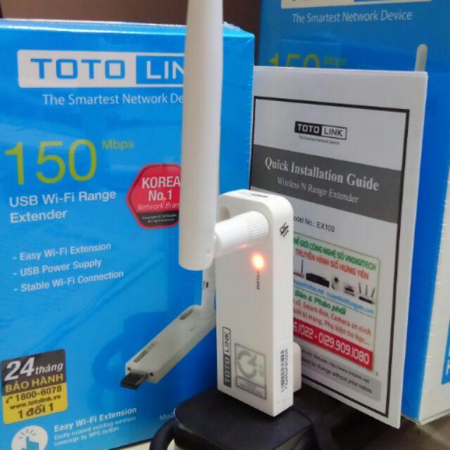 Bộ tiếp sóng wifi TOTOLINK EX100 Kích sóng wifi extender anten rời - EX 100 Hút wifi hàng xóm khoẻ hơn Xiaomi repeater