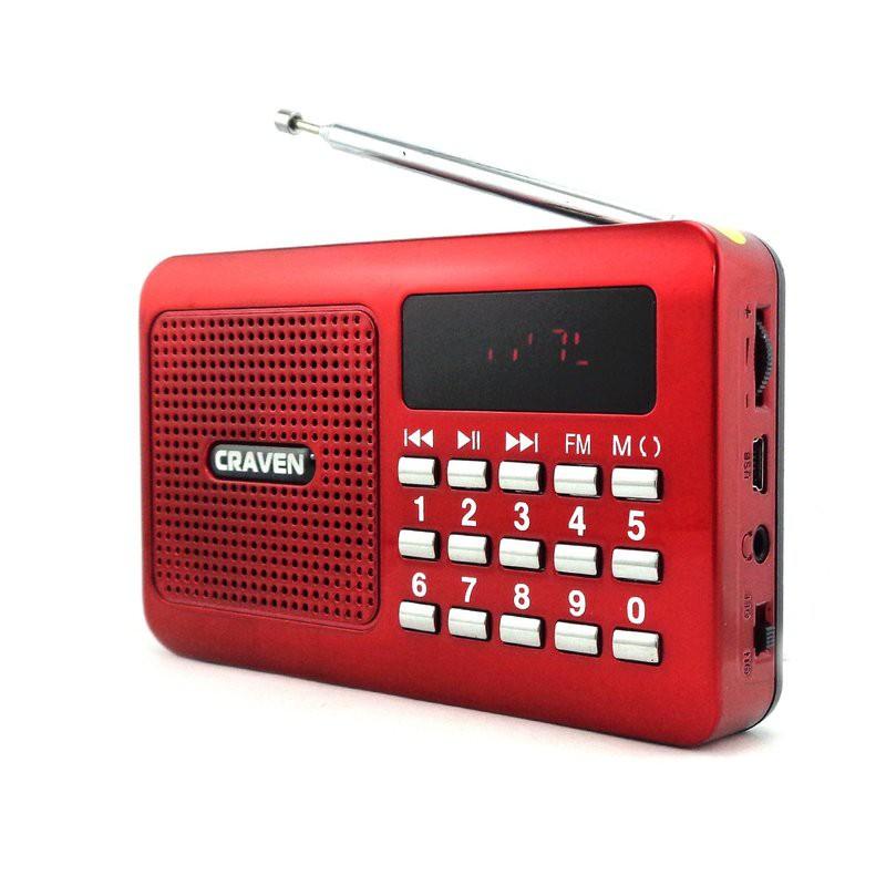 Loa usb, thẻ nhớ và radio fm craven cr-16