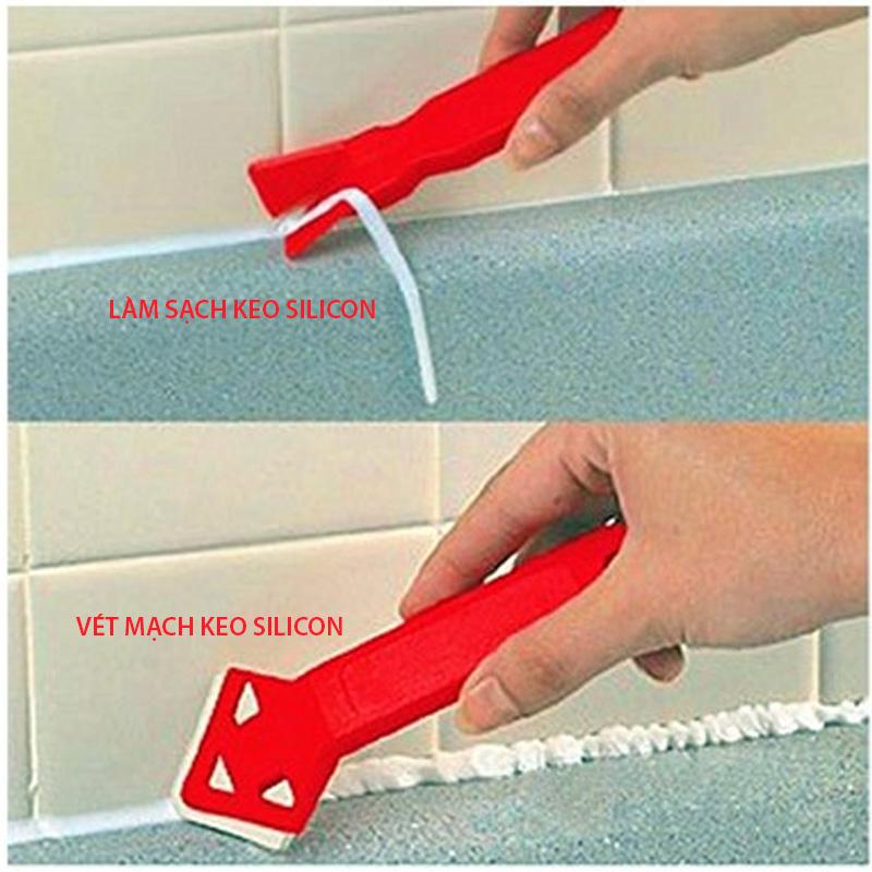 Bộ dụng cụ miết vét mạch keo silicon và làm sạch keo silicon chuyên dụng, làm bằng nhựa ABS