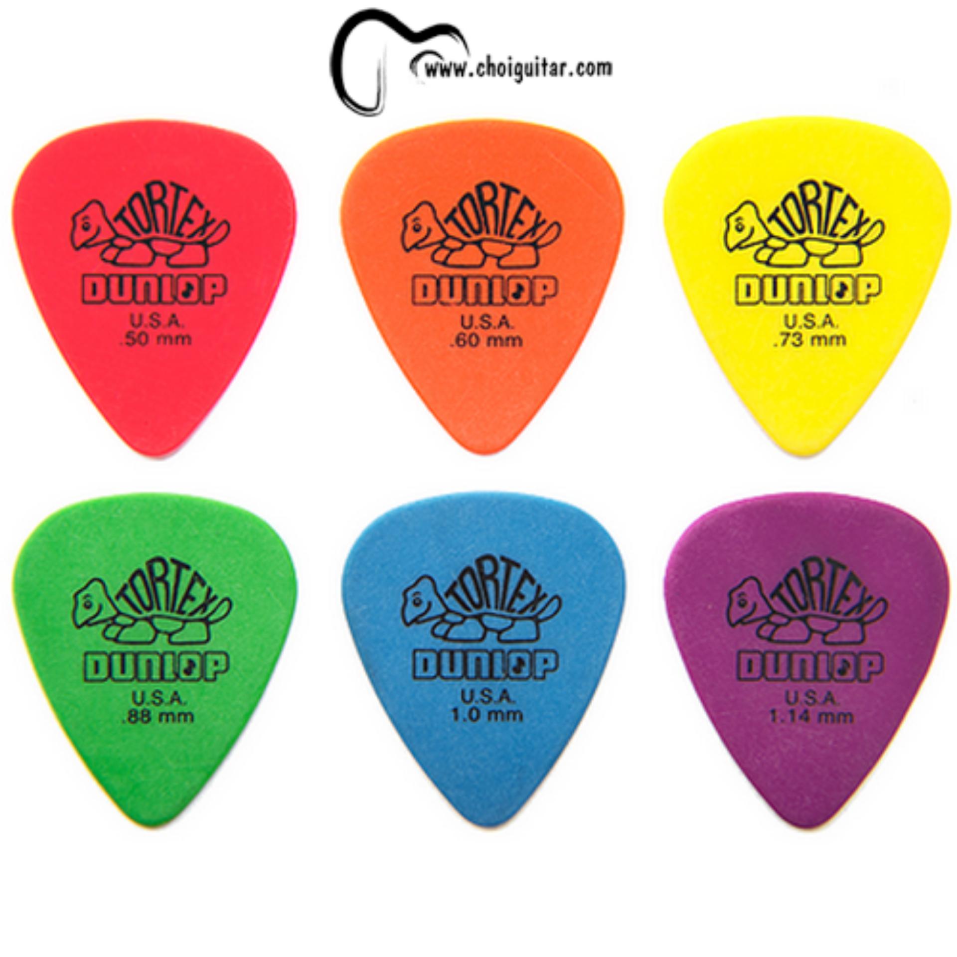 1 chiếc pick gảy Dunlop và hộp đựng pick màu ngẫu nhiên
