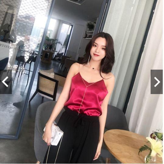 Áo lụa satin hai dây ulzzang - little box shop