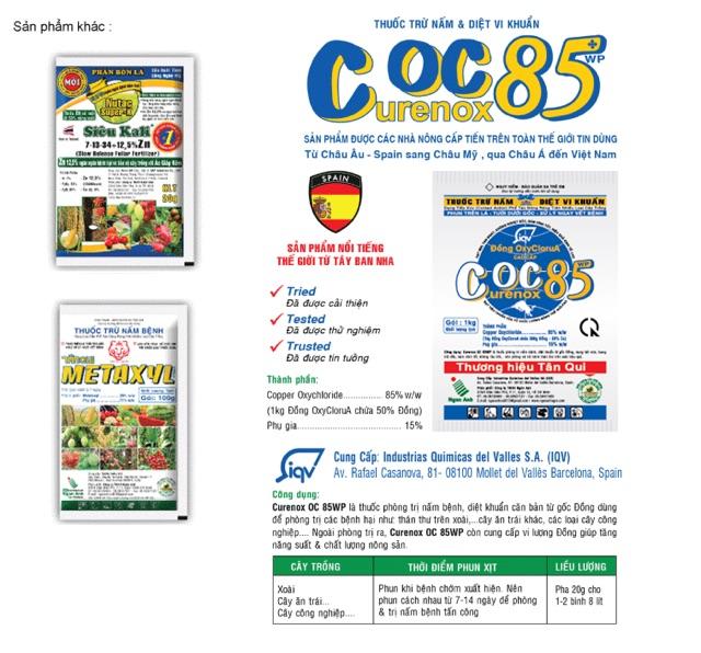 Hộp Thuốc trừ nấm trừ khuẩn Coc 85 Wp