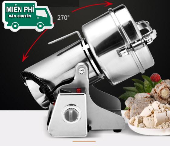Máy xay bột khô đa năng nắp gài 800g Inox