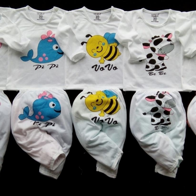 Combo 1 set 5 bộ dài tay cho bé trai