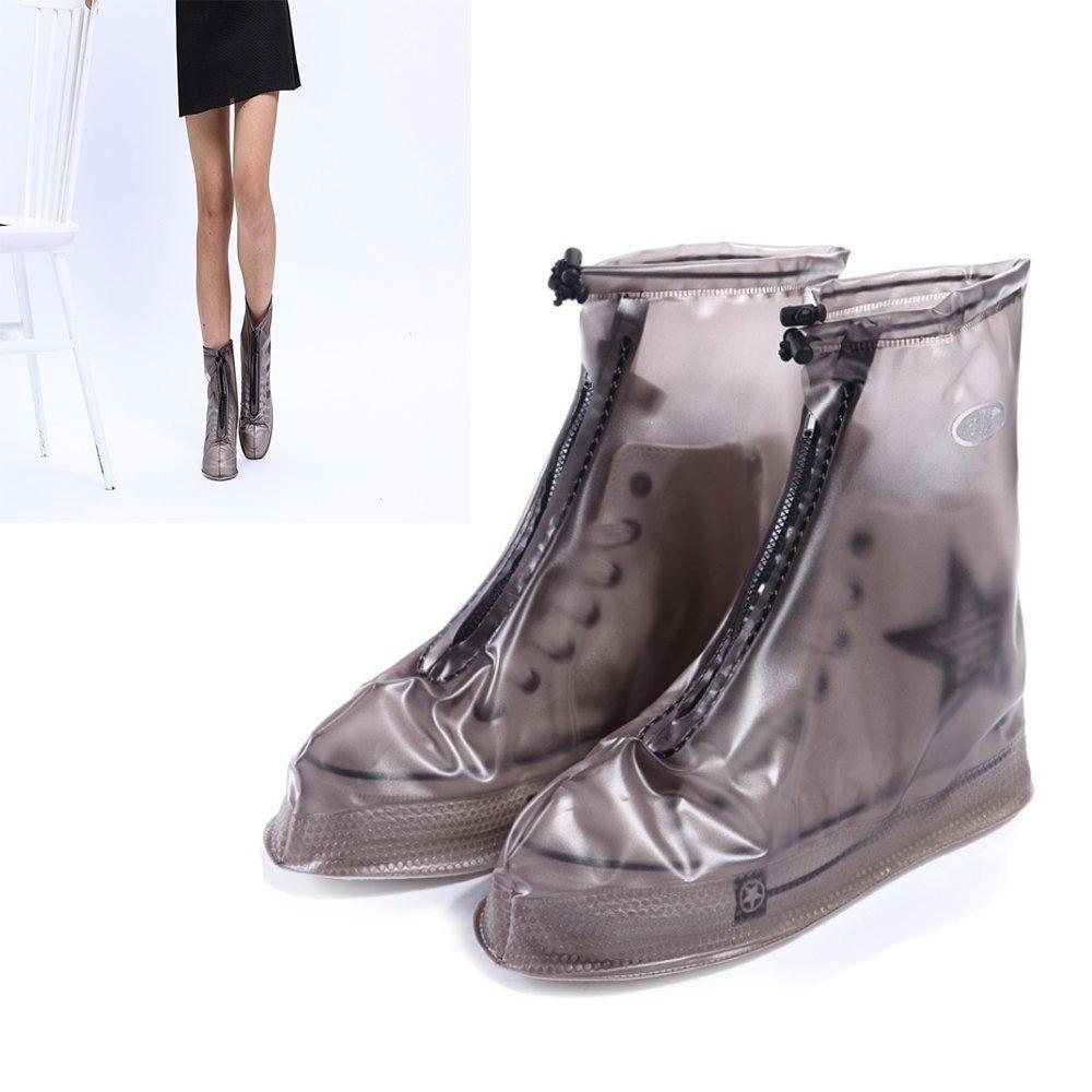 Bao giày đi mưa - áo mưa bọc giày dép thời trang bằng cao su – 100% khô ráo dù mưa bão màu đen