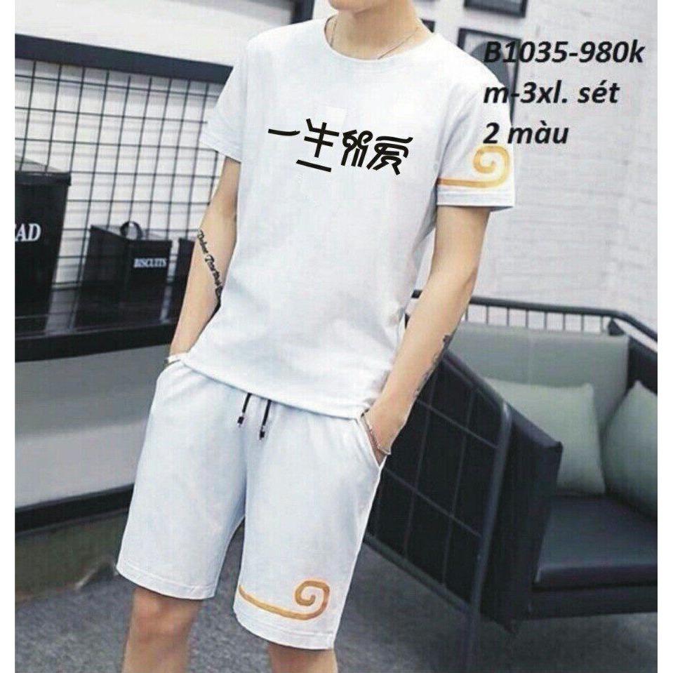 Set quần áo thể thao hotboy kí tự Nhật Bản