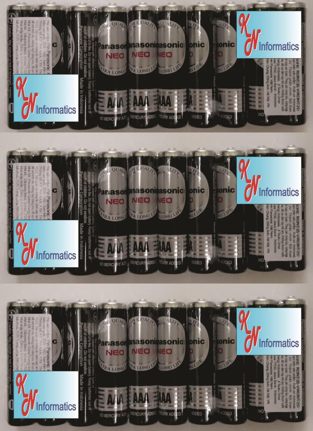 30 viên Pin AAA Panasonic - (15 vỉ 2 viên) - Mã số: R03NT/2S - Hàng chính hãng - Made in Indonesia