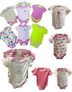 Bộ quần áo liền quần body suite Baby Gear cho bé trai từ 3-6 tháng mầu sắc