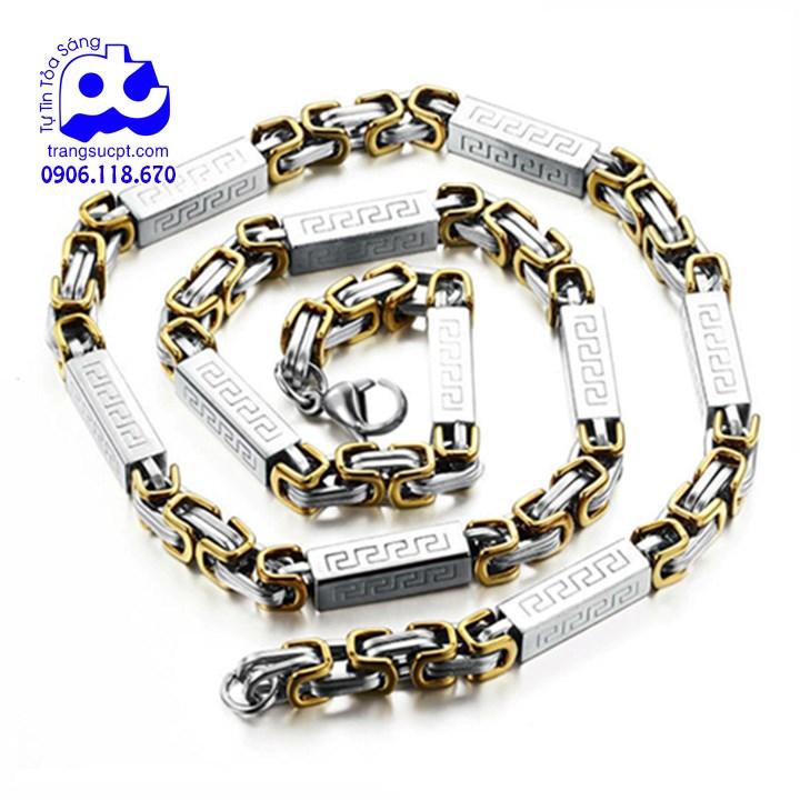 Dây chuyền inox nam cá tính cá tính không đen tại HCM - DCNA19