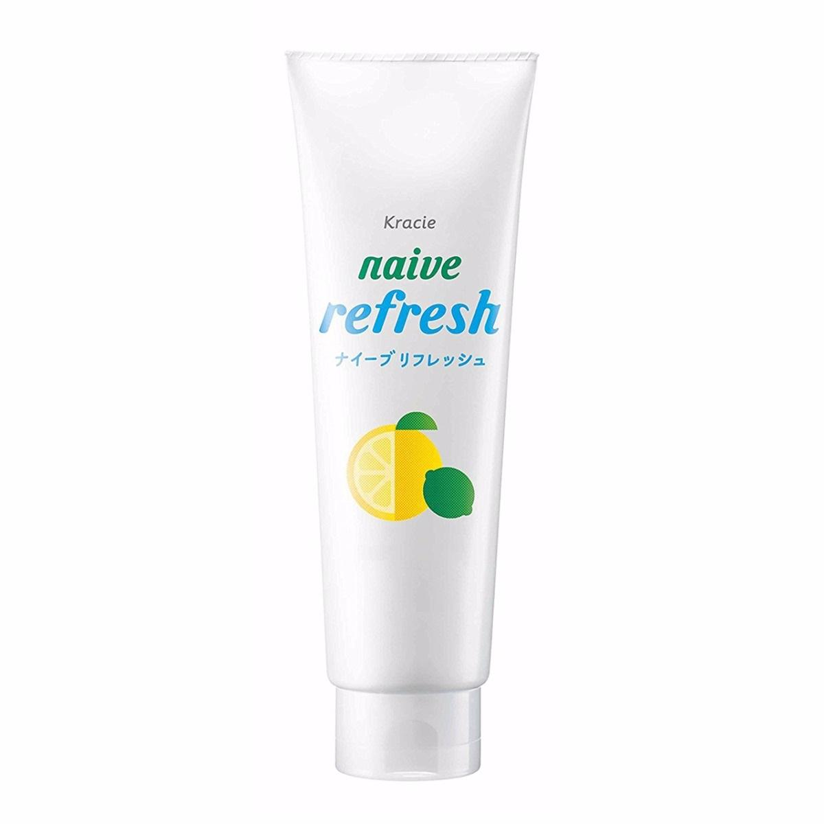 Sữa rửa mặt Kracie Naive Refresh Hương Chanh 143g - Nhật bản
