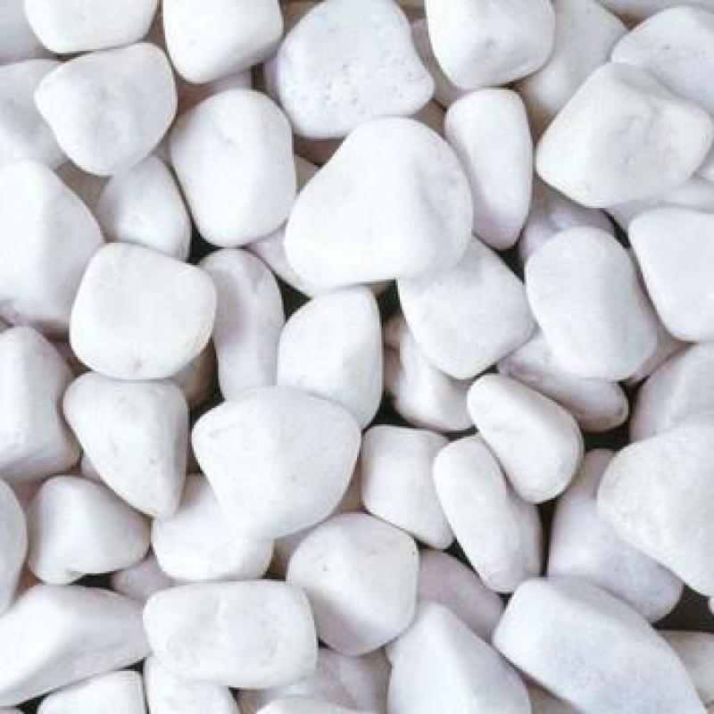 Bịch Sỏi Trắng Viên Lớn Trang Trí Hồ Cá - Phụ Kiện Bể Cá- 1Kg