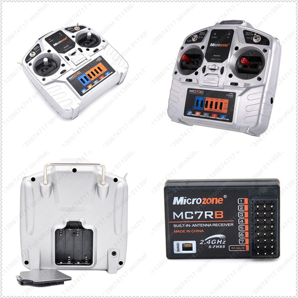 Bộ Điều Khiển Máy Bay 6 kênh Microzone MC6C+RX Nâng Cấp 6 Kênh MC6