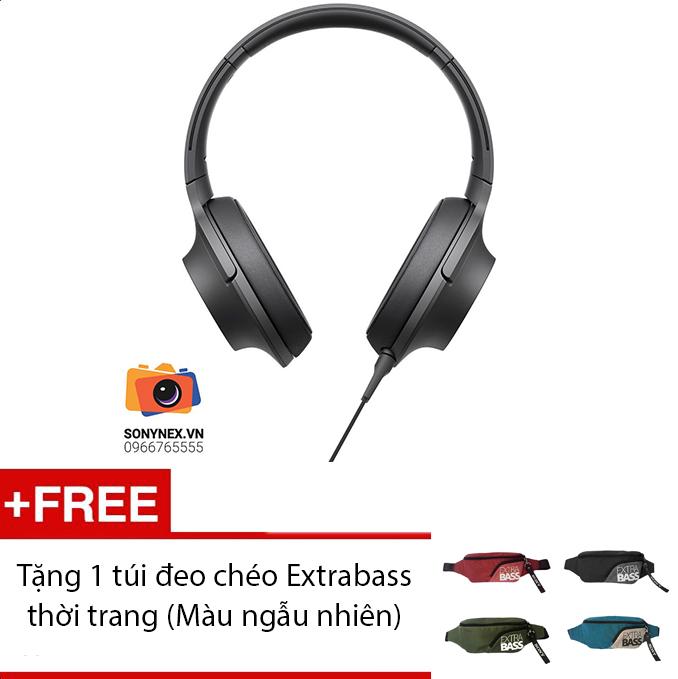 Tai nghe sony hi-res h.ear on mdr-100aap - tặng 01 túi đeo chéo extrabass