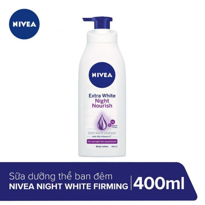 Sữa dưỡng thể giúp săn da, dưỡng trắng Nivea ban đêm 400ml _ 88126