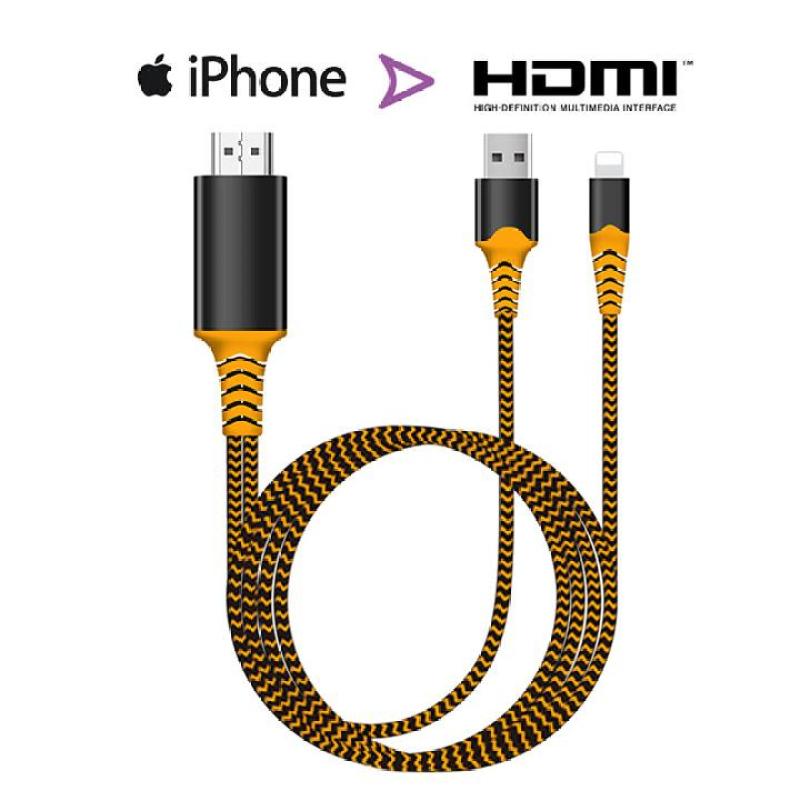 Cáp kết nối Iphone, Ipad với Tivi cổng HDMI - Lightning to HDTV - Hàng cao cấp